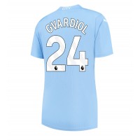 Manchester City Josko Gvardiol #24 Replica Home Shirt Ladies 2023-24 Short Sleeve